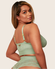 Gia Bralette : Basil Green