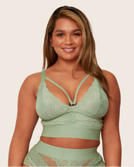 Gia Bralette : Basil Green