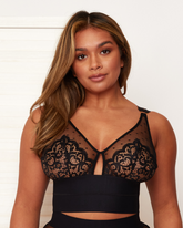 Morgon Bralette : Midnight Black