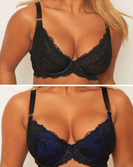 Plunge Bra Bundle : Black & Devil Blue