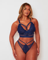 Brooke Bralette & Brief Set : Oceanic Blue