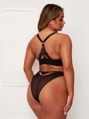 Daphne Bralette & Brief Set : Midnight Black