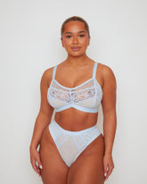 Frankie Bralette & Brief Set : Ballad Blue