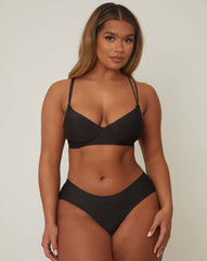 Frankie Bralette & Brief Set : Jet Black