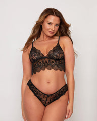 Secret Siren Bralette Set : Onyx Black