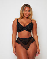 Harlow Bra & Brief Set : Midnight Black