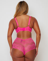 Tutti Booster bra and brief in Saucy Strawberry, back view