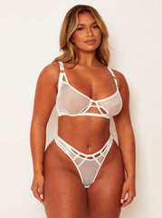 Aphrodite Bra & Brief Set : Ice White