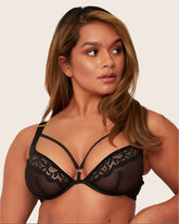 Artemis Plunge Bra : Midnight Black