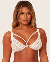 Artemis Plunge Bra : Ice White