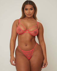 Brady Bra & Brief Set : Persian Red