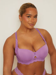 Daley Lace Bra Bundle : Black & Amethyst