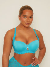 Daley Lace T-shirt Bra : Bluebird Blue