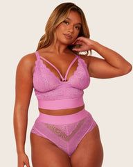 Gia Bralette & Brief Set : Pillow Purple