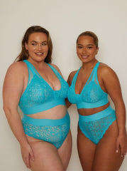 Hallie Bralette & Brief Set : Bluebird Blue