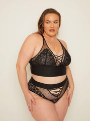Maya Bralette & Brief Set : Midnight Black
