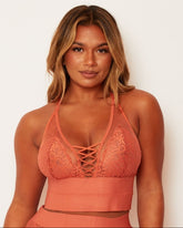 Maya Bralette : Cider Orange