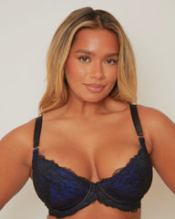 Plunge Bra Bundle : Black & Devil Blue