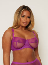 Raya Balcony Bra : Vamp Purple