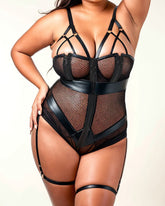 Ride Both Sides Bodysuit : Obsidian Black