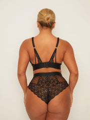 Riley Bralette & Brief Set : Midnight Black