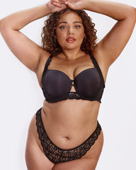Capella midnight black sexy high waist brazilian