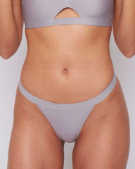 Harley Thong : Silver Grey