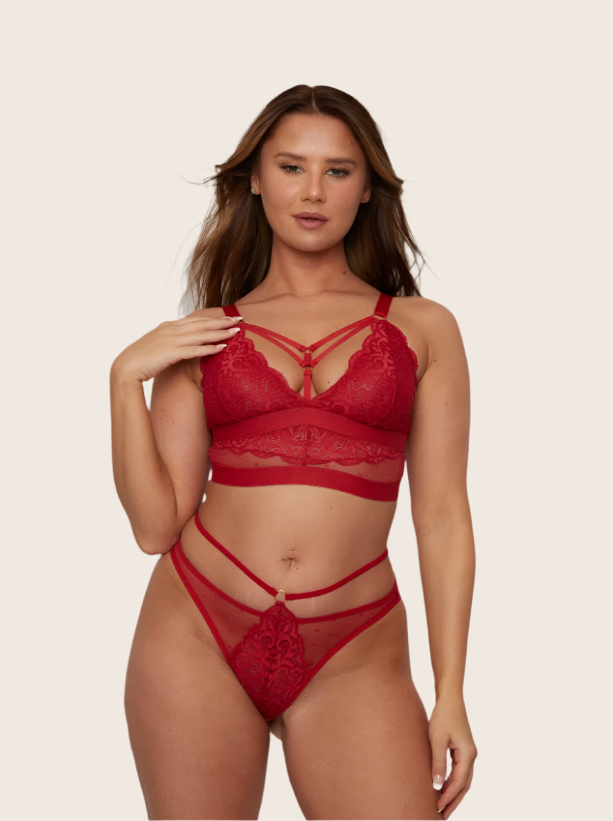 Brooke Set : Raspberry Red