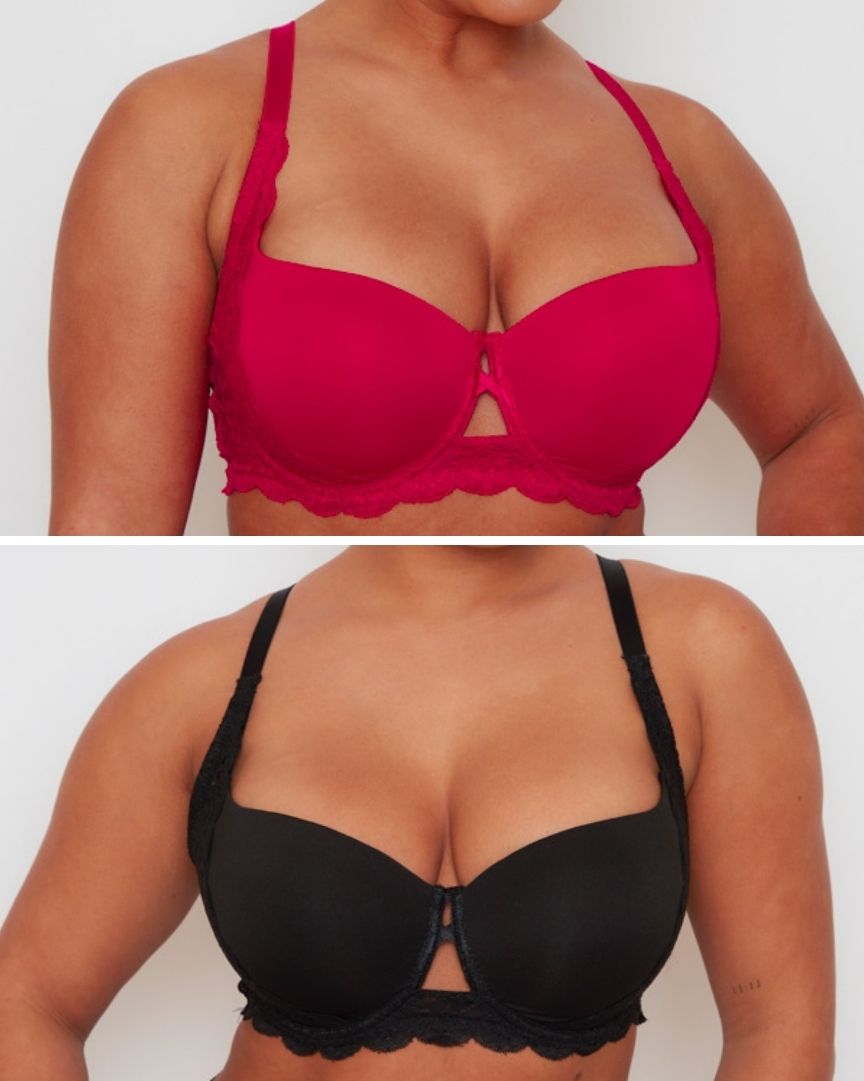 Daley Lace Bra Bundle : Black & Cherry