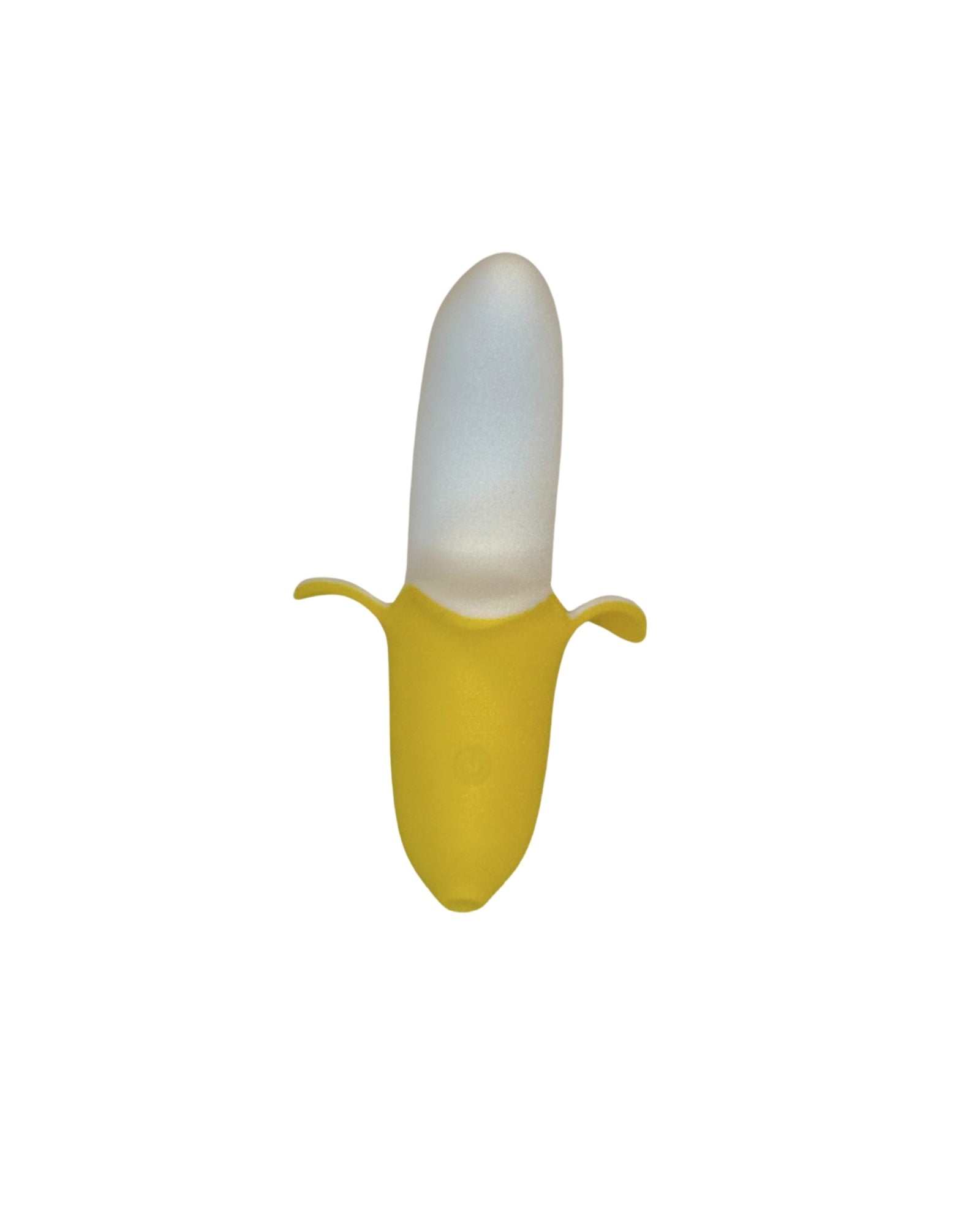 Brand X by Tutti toys Buzzy Banana affordable vibrator isolated on a white background