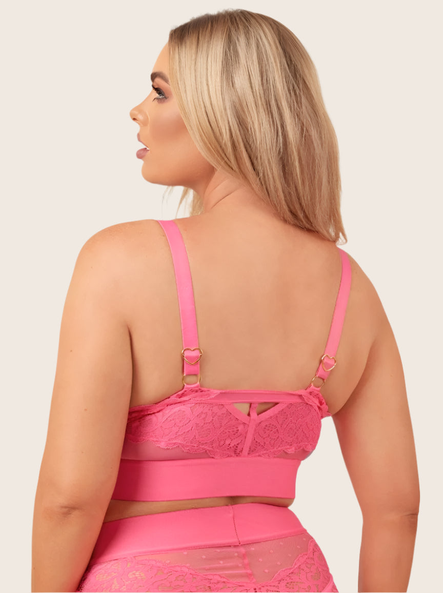 Gia Bralette : Hot Pink