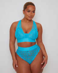 Hallie Bralette & Brief Set : Bluebird Blue