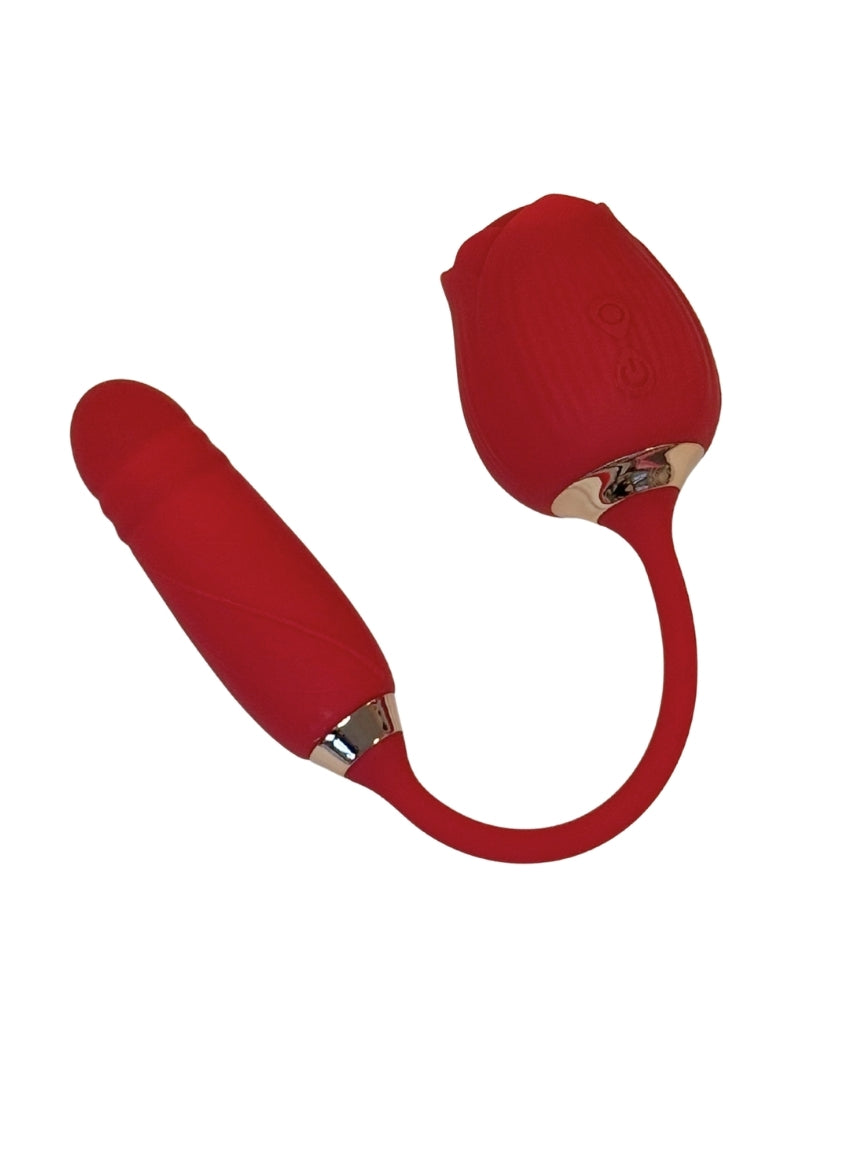 Red silicone personal toy 