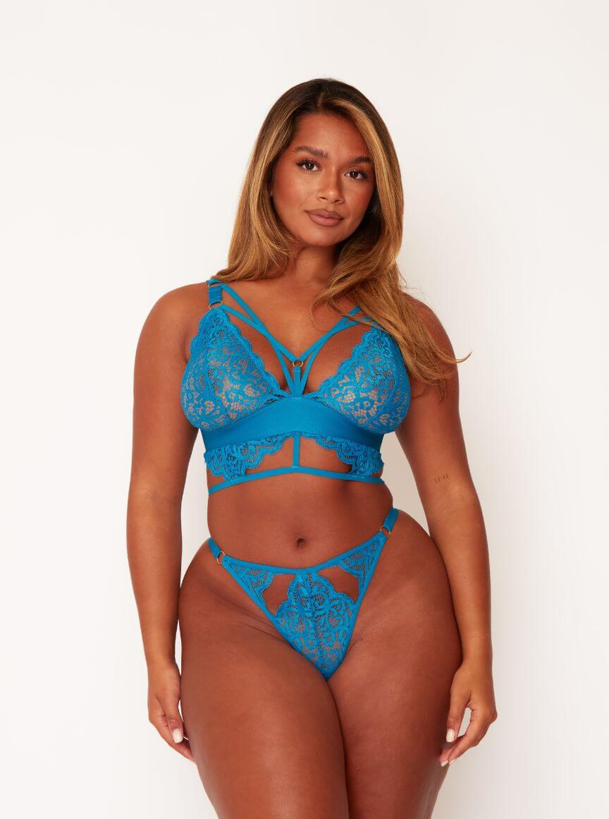 Brooklyn Bralette & Brief Set : Deep Water
