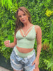 Gia Bralette : Basil Green