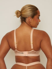 Millie-Mae Twin Pack Triangle Bralettes : Black & Blush Pink