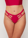 Andie cerise red eco friendly thong