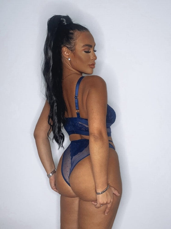 Oceanic blue Brooke bralette pull on style