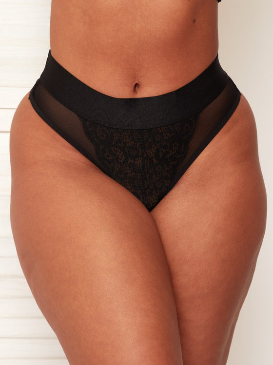 Esme midnight black sexy thong