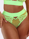 Julisa vibrant lime brief with high waist flattering fit