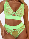 Julisa sexy lace bralette in vibrant lime