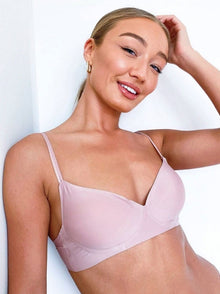  Frankie Bralette : Mauve Pink