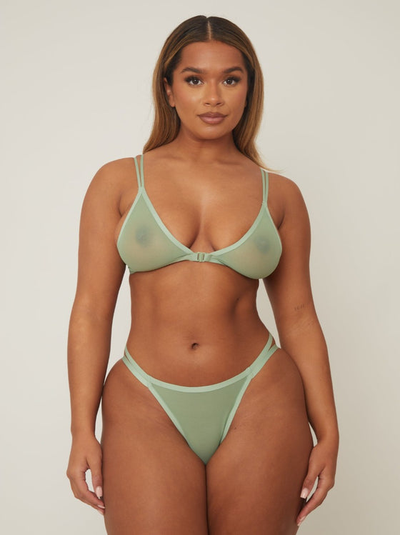 Indie Bralette : Basil Green