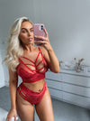 Kayla Bralette : Raspberry Red