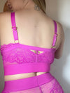 Gia vibrant purple sexy bralette featuring Tutti lace
