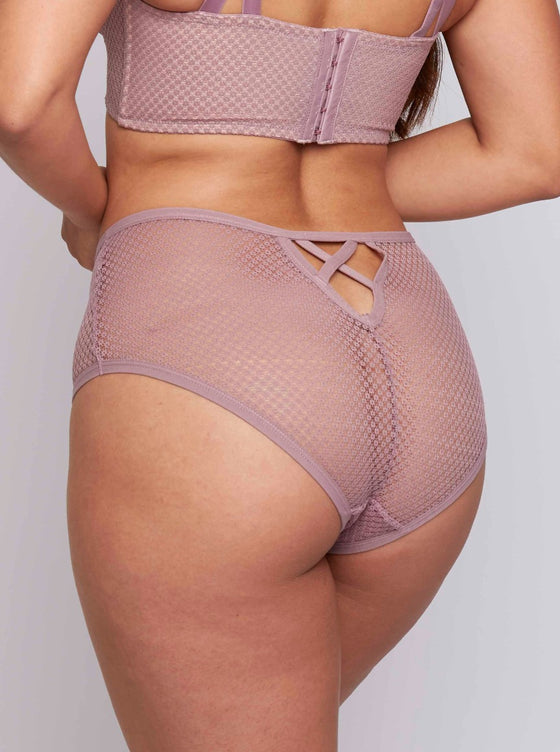 Olita cute dusky mink brief with cut out back detail